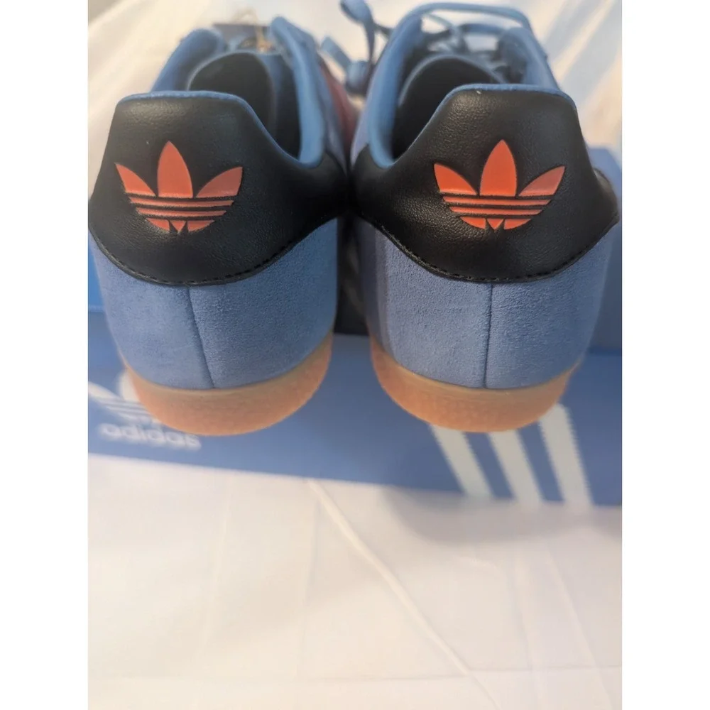 adidas Gazelle J Kids Youth 6 Blue Orange Shoes JP7124 New In Box FR 38 2/3NIB